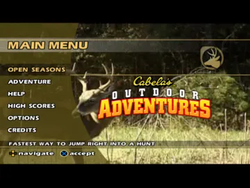 Cabela's Outdoor Adventures screen shot title